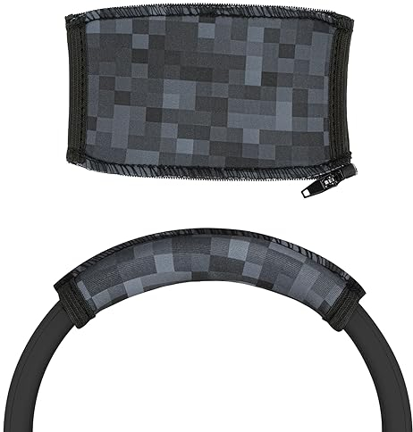 Geekria Flex Fabric Headband Cover Compatible with Skullcandy Crusher Evo, Crusher ANC, Crusher ANC 2, Hesh 3, Hesh Evo, Hesh ANC, Venue Headphones Headband Protector Sweat Cover Easy Installation