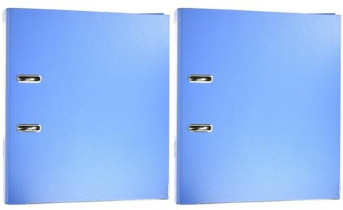 Herlitz 10094837 Ordner maX.file protect A4 (8 cm mit Einsteckrückenschild) acqua (Packung mit 2)