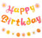 SUNBEAUTY 3 Stück Gänseblümchen Happy Birthday Girlande Frühling Girlande Happy Birthday Banner für Party Dekoration