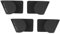 PRETYZOOM 1 Satz 4st Küchendeckelhalter Topfdeckelhalter Wand Deckelhalter Deckel Organizer Küche Shelf Bracket Tellerhalter Topfdeckel Halterung Topfdeckel Rack Abs-material Pfanne Handtuch