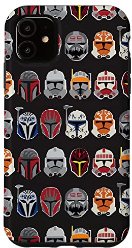 Hülle für iPhone 11 Star Wars The Clone Wars Trooper Helmmuster