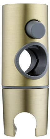 Handbrausehalter, Duschkopfhalter, Halterung aus poliertem Gold, Handbrausehalter for Schiebestange, 25 mm höhenwinkelverstellbarer Brausehalter, Duschbrause-Installationshalterung