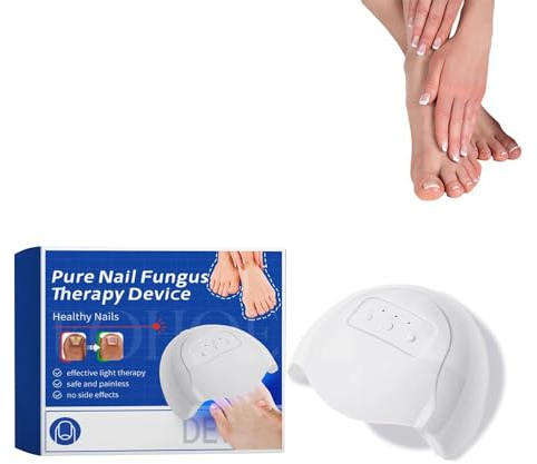 Dispositivo de tratamiento antifúngico de uñas, dispositivo portátil de terapia con láser fúngico, dispositivo recargable de limpieza y mantenimiento de uñas (1PCS)