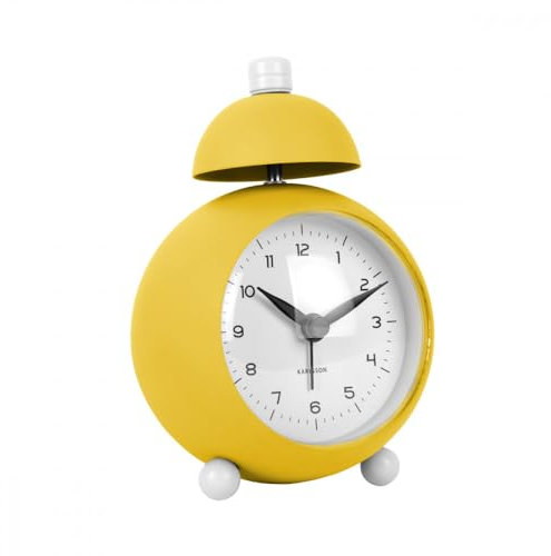 Karlsson [DL] Alarm Clock Chaplin Iron matt Bright Yellow -