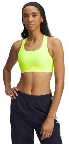 Under Armour Crossback Mid Sport-BH Damen gelbweiss, S Damen