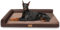 Patas Lague Orthopädisches Jumbo-Hundebett für extra große Hunde, 142 x 101 cm, wasserdicht, L-förmig, Jumbo-Haustier-Sofabetten mit abnehmbarem, waschbarem Bezug, weiche, bequeme Haustier-Couch-Matte