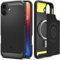 Spigen Rugged Armor MagFit Case for iPhone 16 Plus, Compatible with MagSafe Accessories - Matte Black