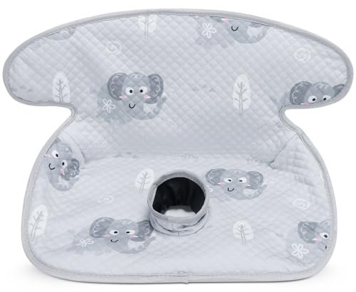 INFANZIA Piddle Pad, Car Seat Protector, Soft Dry Seat for Toddlers, Waterproof Carseat Liner Cover for Potty Training, Age:6m-4yrs old, Fits All Seats, Strollers & High Chairs (Grey-Elephant)