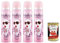 MALIZIA Deodorante Donna Lolita Seduction Parfum,Deodorant Deo Spray für Damen 4x 100ml + Italian Gourmet polpa 400g