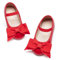 Kiderence Little Toddler Girls Dress Shoes Ballerina Ballet Flats Kids Red Mary Janes Size 5