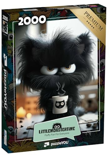 puzzleYOU: Puzzle 2000 Teile „LITTLEMONSTERTIME: Joe“ – aus der Puzzle-Kollektion Illustrationen, Kunst & Fantasy
