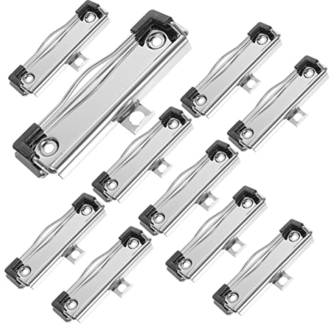 STOBOK Metall-binder-clips 100 X 30 Mm 10 Cm Datei-board-clips Büro-briefpapier Low Profile Clips
