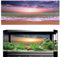 Caractéristiques Fabriqué en Matériau PVC Sunrise Aquarium Poster Décoration d'Aquarium Fond d'Aquarium Décoration d'Aquarium Fond Élevage de Poissons Facile à Coller