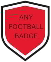 Edible ANY FOOTBALL TEAM badge cake Toppers Cake decorations up to 7.5 uncut premium icing paper - ANY TEAM/Premier/Scottish/English Etc - United/City/Athletic/town