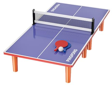 Pong Table, Compact Kids Pong Table, Table Tennis with Paddles and Ball, Weatherproof Pong Table, Stable Pong Table, Small Table Tennis Table, Portable Pong Table