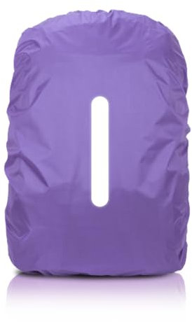Copri Zaino per Pioggia, 20L Coprizaino Impermeabile con Strisce Riflettenti, Copertura Zaino Antipioggia, Cover Zaino Impermeabile, Copri Zaino Impermeabile Universale per Ciclismo, Viaggio, Trekking