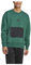 adidas Felpa da uomo in pile City Escape, Verde Collegiato, L