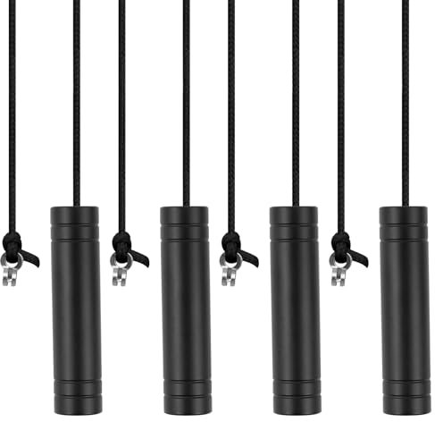 Bathroom Light Pull Cord, 4Pcs Black Light Pull Handle 5.8cm with 150cm Light Pull Cord Extension Light Switch Pull Cord String Handle Connector for Bathroom Toilet Light Ceiling Light Fan Switch