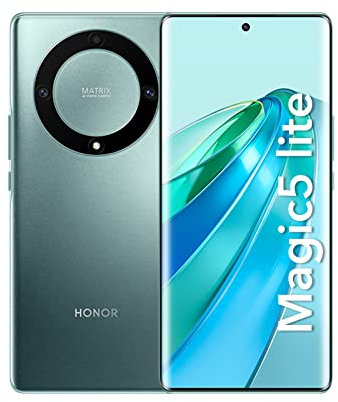 HONOR magic5 Lite 6+128GB Smartphone 5100mah batería 120hz OLED Curved Display, 40w Carga rápida 5G teléfono NFC Verde (Reacondicionado)