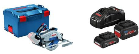 Bosch Professional BITURBO Sega circolare a batteria GKS 18V-68 GC + Set di Batterie
