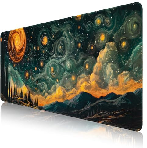 HEDUGO Gaming Mouse Pad Large Mouse Mat(800x300MM), Washable Desk Pad with Anti-Slip Rubber Base, Smooth Desk Keyboard mat for Office & Home