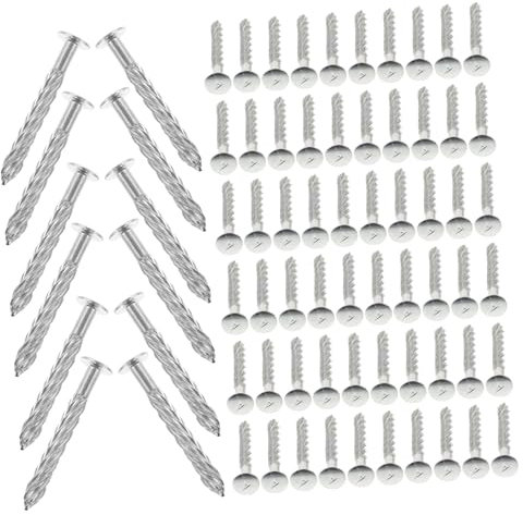 TEMPNAP 100pcs Screw Nails for Carpet Trim Expansion Nail Carpet Fasteners for Diy Installation Stair
