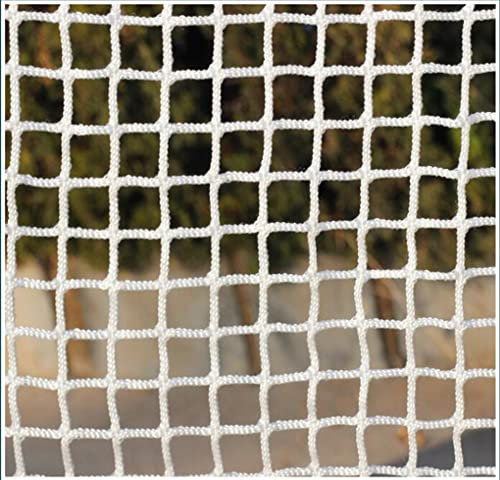 Red de seguridad para escaleras para niños y mascotas, red protectora para gatos para barandilla y balcón, rejilla decorativa de aislamiento para parque infantil, color blanco (1 m x 6 m)