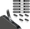 BelleVive 5 Piece USB-C Metal Dust Plug and 5 Piece Dustproof Mesh Stickers, Anti-Dust, Mobile Accessories for iPhone 16/16 Plus/16 Pro/16 Pro Max/iPhone 15/15 Pro/Pro Max/Plus
