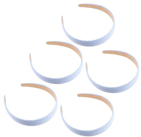 Anneome 5 Stück Teiliges Kariertes Haarschmuck Mädchen Elastische Modische Haarreifen Robustes Metall Geeignet für Haartypen für Partys Hochzeiten und Besondere Anlässe