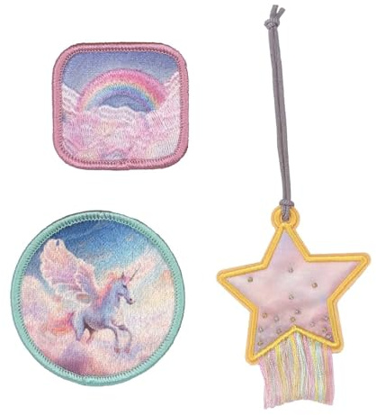 LÄSSIG Schulranzen-Zubehör School Patches Set 3-teilig Unicorn Star mehrfarbig