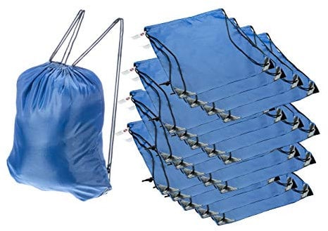 SE BG-211DSB-BL-20 All Purpose Blue Drawstring Backpack (20 Pack)