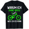 Cooles Mountainbike T-Shirt MTB ohne Akku Statement T-Shirt