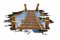 GLITZFAS Boden Aufkleber 3D Bodenaufkleber Zugbrücke Wandtattoo Wandaufkleber Decal Wand Sticker Wohnzimmer Schlafzimmer Boden Deko (Ks6653)