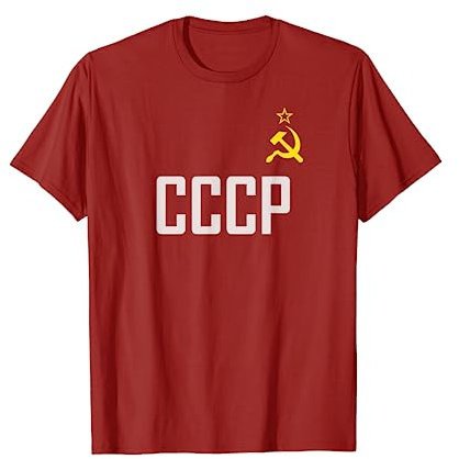 Sowjetunion UDSSR CCCP Hammer Sichel Stern Kommunismus T-Shirt