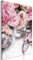 decomonkey Bilder Blumen 80x120 cm 1 Teilig Leinwandbilder Bild auf Leinwand Vlies Wandbild Kunstdruck Wanddeko Wand Wohnzimmer Wanddekoration Deko Rose Orchidee Frau