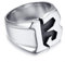 BlackAmazement 316L Edelstahl Ring Zahl 13 Dreizehn Silber Damen Herren (57 (18.1))