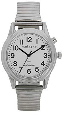 Verbalise Ladies Radio-Controlled Talking Watch, Speaks Time, Date etc, Easy-to-See Ideal for Elderly, Blind & Visually impaired 2-Year Guarantee, UKs No1 for Quality Service and Choice. VLRC-407-EXP