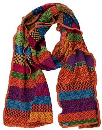 Invero, Merino Schal Stella, 100% Wolle (Bonbon)