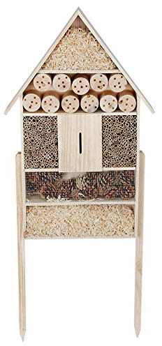 XXL Insektenhotel auf Stelzen - 119 cm x 50 cm x 12 cm - Stand Insektenhaus