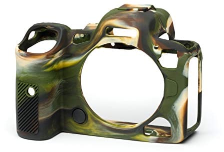 easyCover - Silikon Kameratasche - Schutz für Ihre Kamera - Canon R5/R6/R6 II - Camouflage