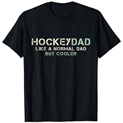 Hockey Papa Eishockey Vatertag Tochter von Hockeyspieler T-Shirt