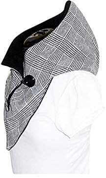 Kapuzenschal - schwarz-weiß