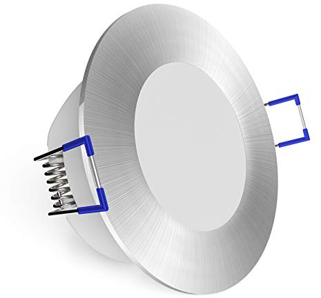 linovum WEEVO Deckeneinbaustrahler LED flach dimmbar IP44 für Innen, Bad & Außen - Einbau LED Strahler 230V neutralweiß 6,5W