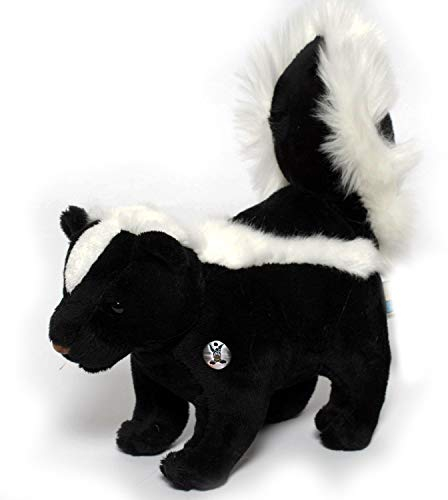 Stinktier Kuscheltier Skunk schwarz weiß stehend Plüschtier FUNKEY - Kuscheltiere*biz