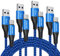 Cavo USB C[4Pezzi, 1m 2m 2m 3m],DRLIPEW Nylon Cavo USB Tipo C Ricarica Rapida e Trasmissione USB Type C Cable per Samsung Galaxy S21 S20 S10 S9 S8 Plus,A20 A50 A70 A20e,Note 9 8,Xiaomi Mi A2 Mi 9 Mi 8