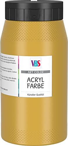 VBS Acrylfarbe 500ml versch. Farben Lösungsmittelfrei Gold