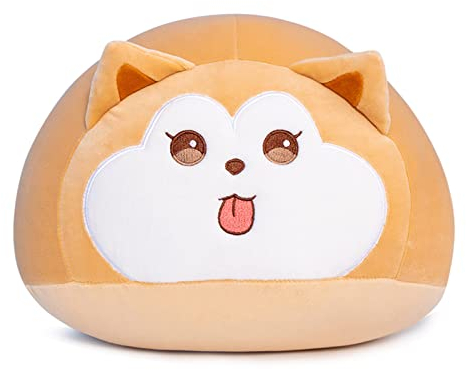 Ubaywey Shiba Inu Plush Fat Shiba InuPlush Pillow Anime Dog Stuffed Animal Plush Animal Toy Adorable Hugging Sleeping Pillow for Toddler Kids Friends 11.8 Inches