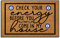 Wulidrom Check Your Energy Before You Come in My House Fußmatte für den Innenbereich für Schuhe an der Tür, Fußmatten für den Außenbereich, 76,2 x 45,7 cm