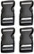 4pcs Schnalle- Double Side Release Schnallen - Steckverschluss Kunststoff Klickverschluss Klippverschluss Steckschließer Steckschnalle Ersatzschnalle Buckle Rucksack Klippverschlüsse für Rucksack 25mm