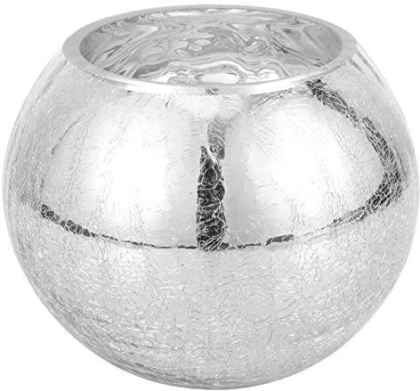 Happyyami Glasbehälter Disco-Kugel-Pflanzgefäß Einzigartiger Spiegel-Disco-Kugel-Vase Glas-Pflanzgefäß Deko-Vase Hochzeit Tischdekoration 15 cm Esstisch Deko